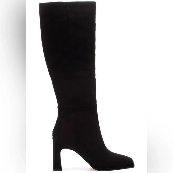 NWT SAM EDELMAN ISSABEL BOOT BLACK SUEDE SZ 7,5 - Picture 2 of 13